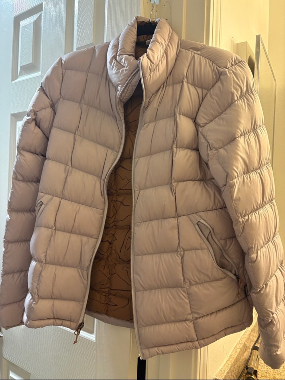 REI Women's Light Mauve Quilted Puffer Jacket
